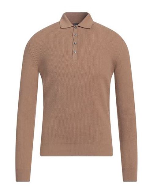 Man Sweater Camel Size 40 Cashmere
