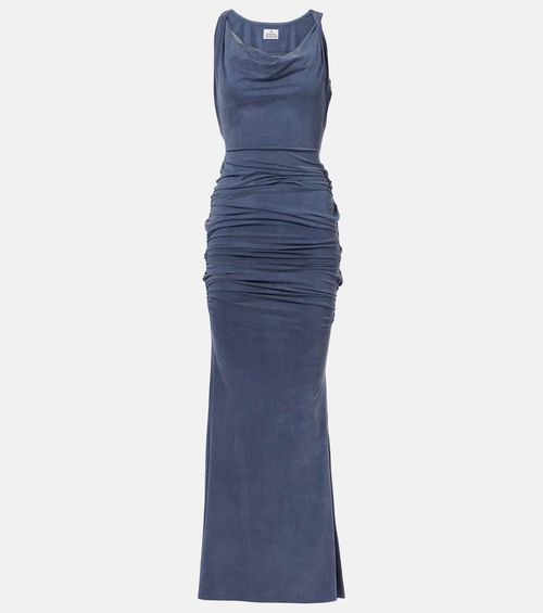 Liz draped jersey maxi dress