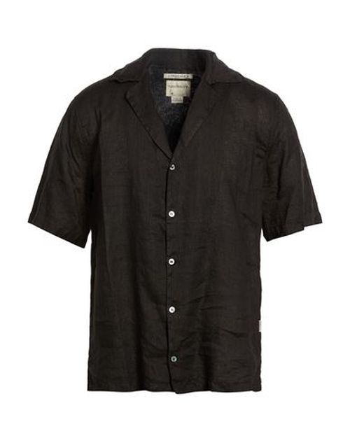 Man Shirt Black Size M Linen