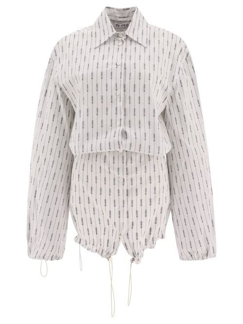 -Logoed Mini Dress Abiti Bianco-Donna