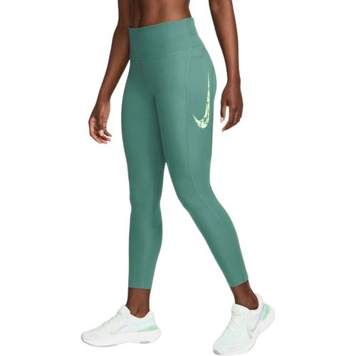 Nike Womens 7/8 Fast Green Leggings - X-Sma
