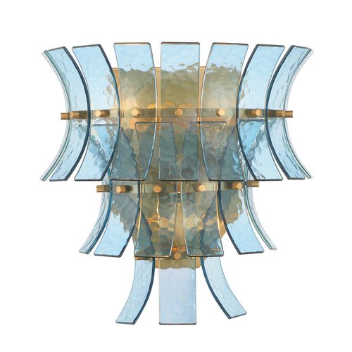 Aged Brass Wall Sconce from the Abigail Collection