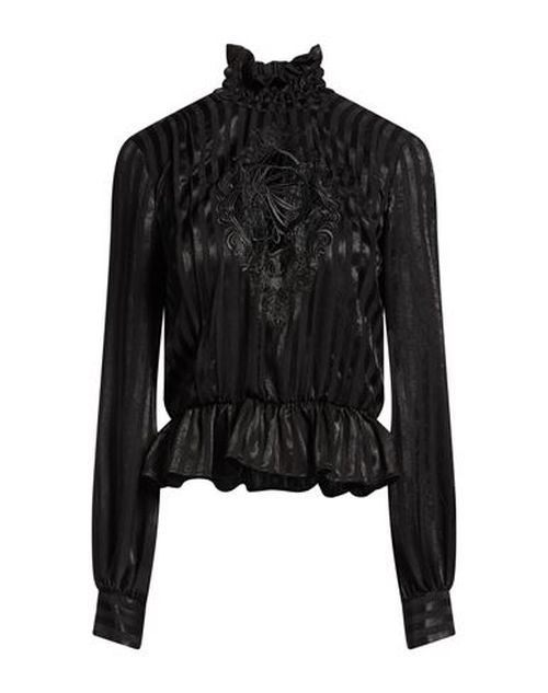 Woman Top Black Size 4 Polyester