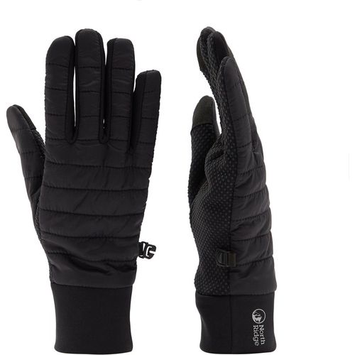 North Ridge WoMens Hybrid Gloves Black - Size Small/Medium