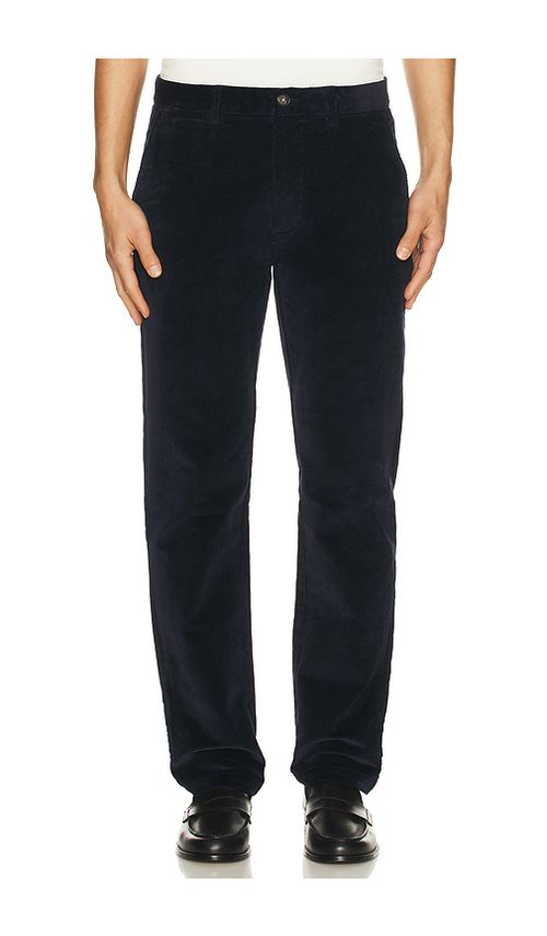 Barbour Stretch Cord Tailored Trouser in Navy. 34. Also