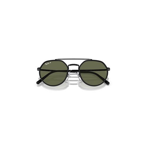 Ray-Ban Rb3765 Sunglasses Black Frame Green Lenses Polarized 53-22