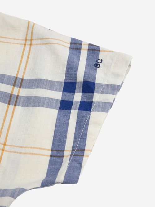 Checked Cotton Dress — Multicolor