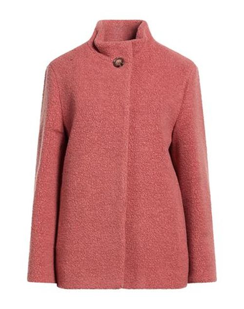 Icons Woman Coat Coral Size 10 Wool, Polyamide, Polyester