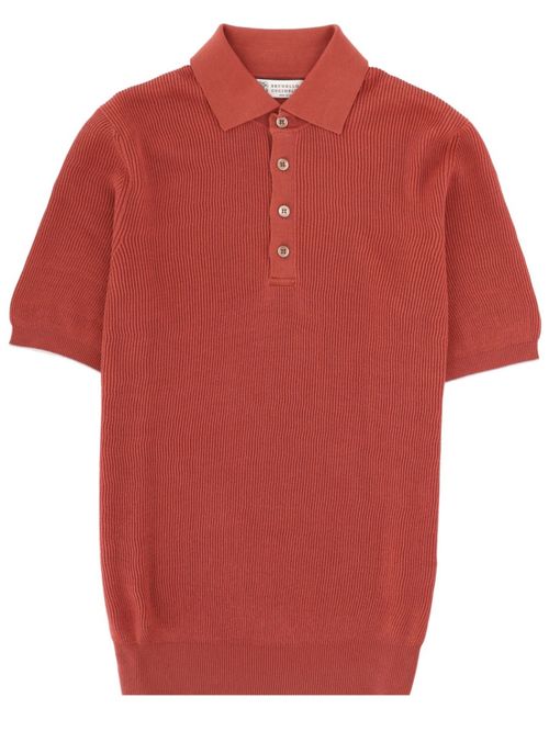 Red Shirt Collar Polo
