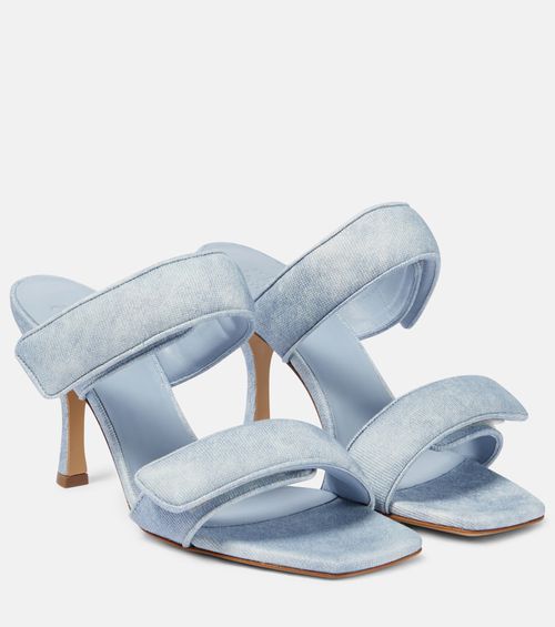 Gia Borghini Perni 03 Uni denim sandals