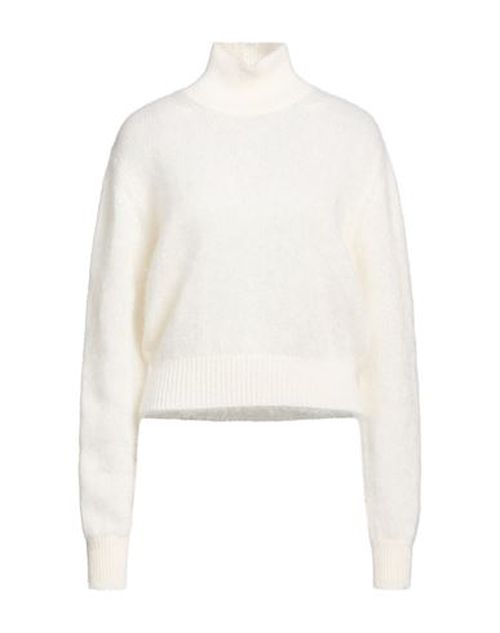 Woman Turtleneck Ivory Size 12 Mohair wool, Silk