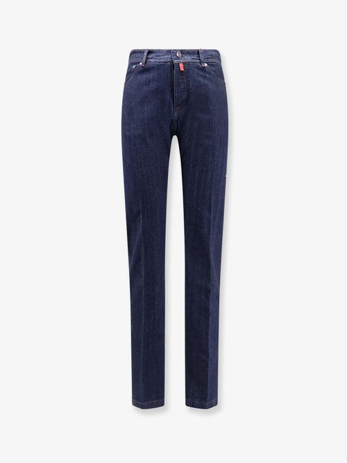 Cotton-Blend Jeans — Blue