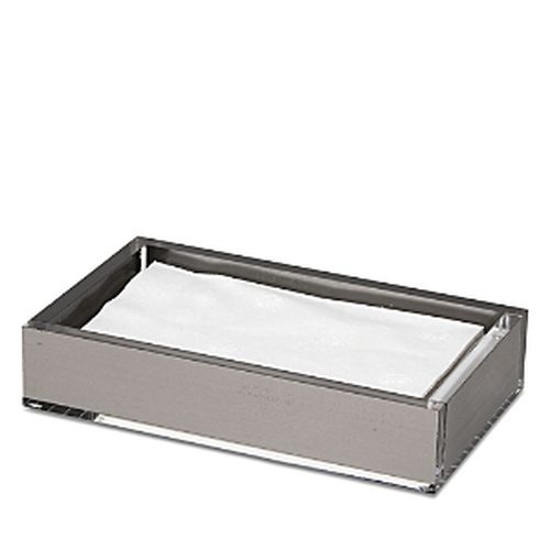 Silver Lucite Guest Towel Tray