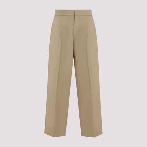 Beige Wool Trousers