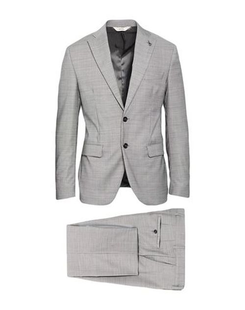 Man Suit Grey Size 38 Virgin Wool