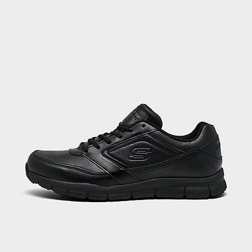 Men's Work Relaxed Fit: Nampa Slip Resistant Casual Shoes in Black