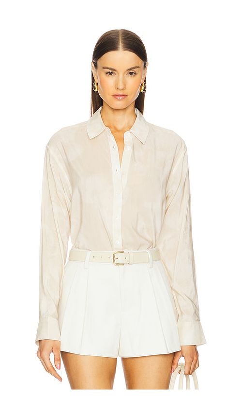 ANINE BING HEMD BRAXTON in Ivory. Größe M. Also in