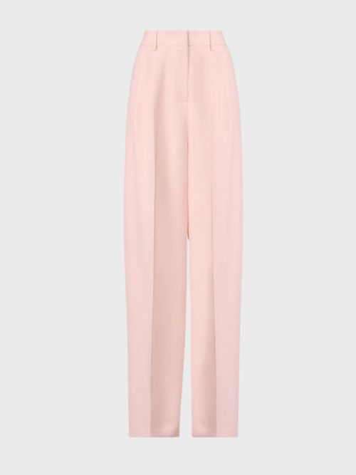 Pink Loose Pleated Pants