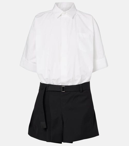 Poplin minidress