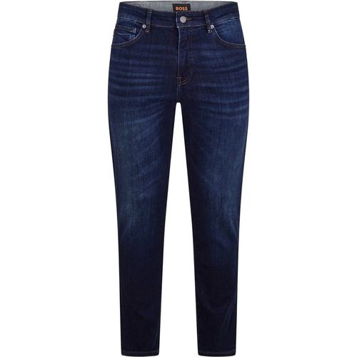 Boss Mens Maine Five Pocket Slim Fit Jeans in Dark Blue - 36W