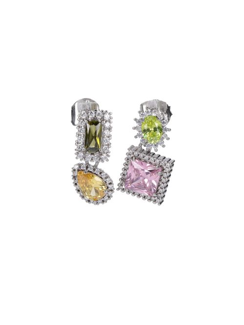 Zircon-Embellished Brass Jewelry for Women