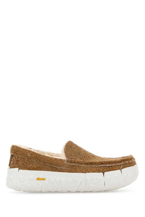 Camel Suede Ascot Slip Ons