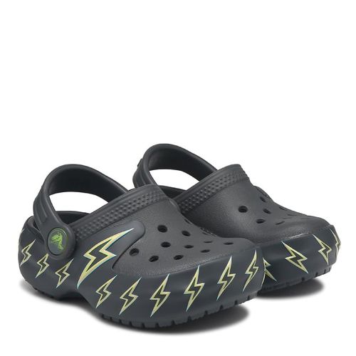 Kids' Graphic Light Up Classic Clog Toddler Shoes (Carbon Grey)