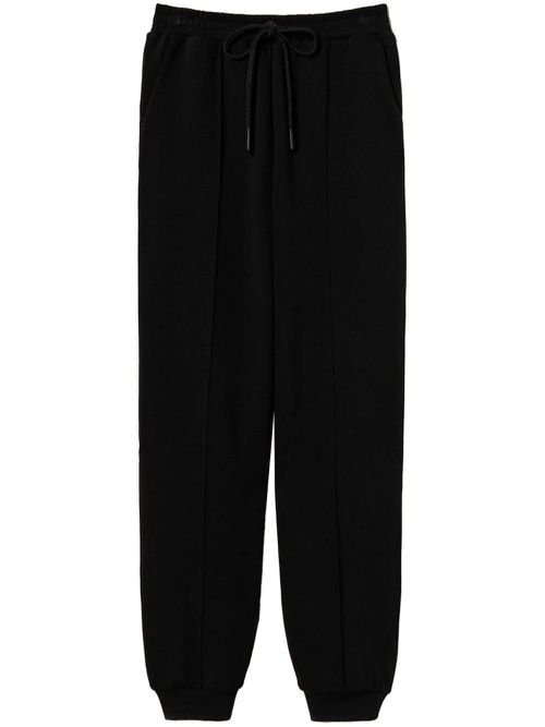 Brushed track pants - Black