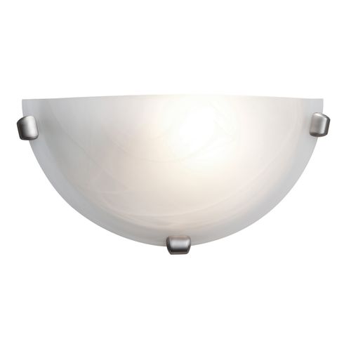 Brushed Steel One Light Wall Sconce from the Mona Collection