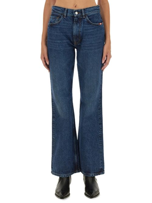 Denim Flared High Rise Jeans