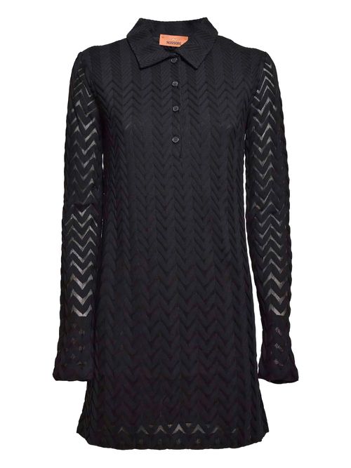 Missoni Zigzag mini dress - Black