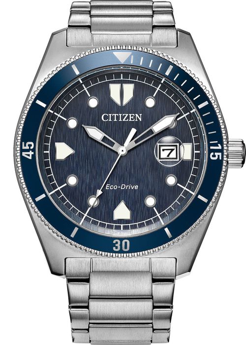 Eco-Drive Terra Force Watch 43mm with Blue Dial