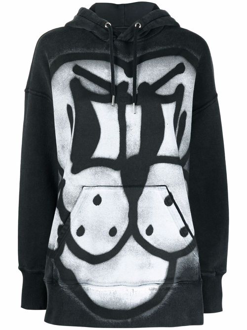 Chito Dog print hoodie - Black