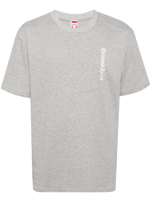 Logo-print cotton T-shirt - Grey