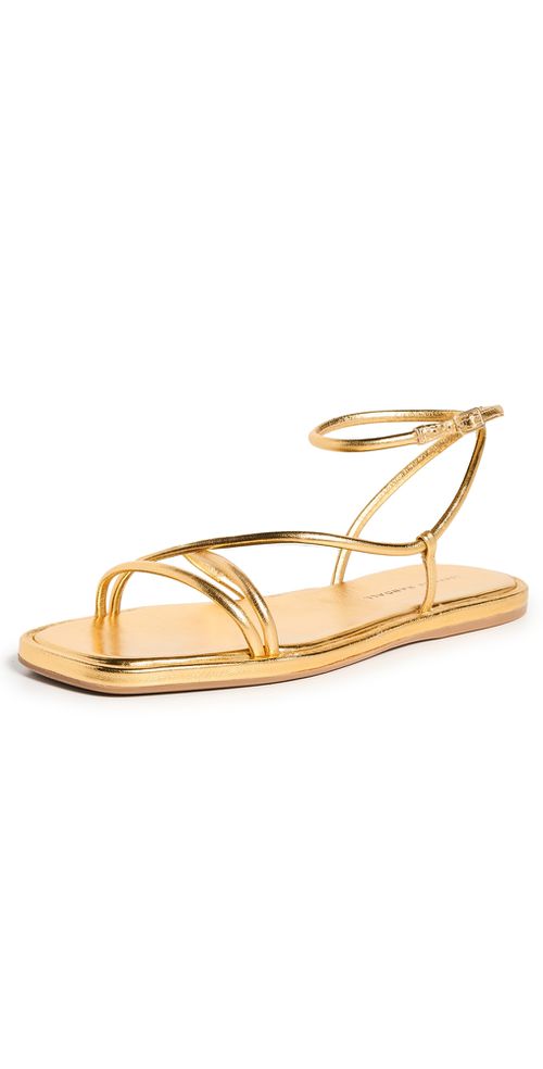Noor Strappy Sandals Gold