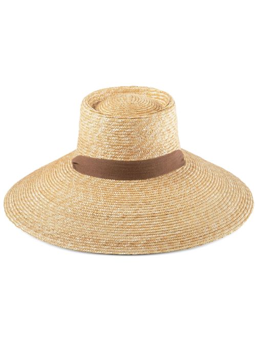Interwoven-design sun hat - Neutrals
