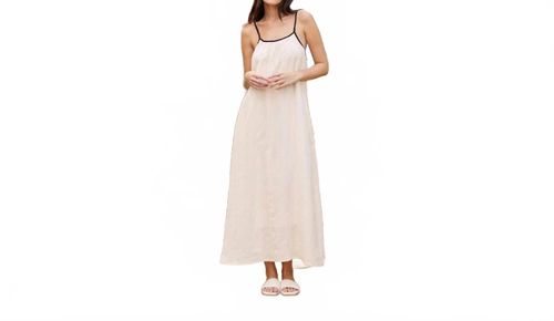 Women's Kianna Contrast Bind Dress In Cream