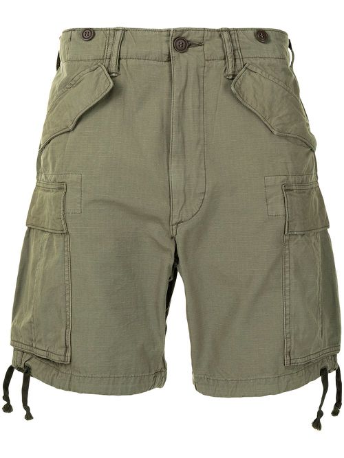Cotton cargo shorts - Green