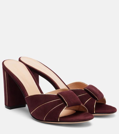 Suede mules