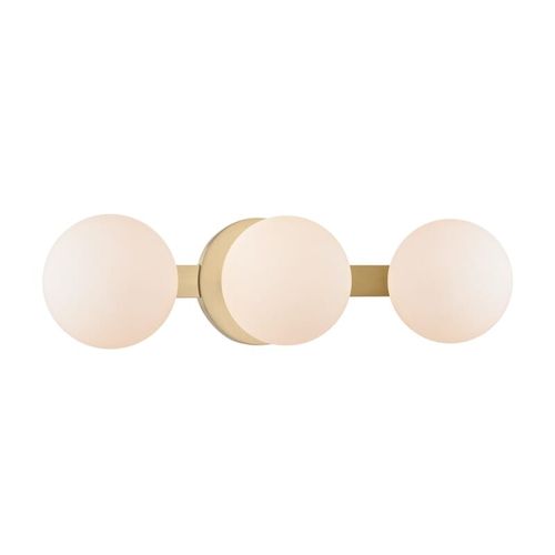 Baird 3-Light 17" Bathroom Vanity Light in Aged Bra