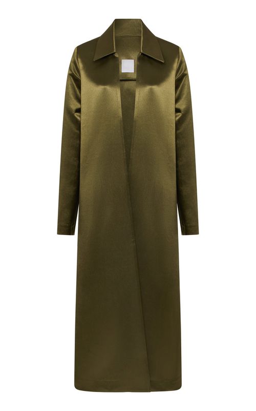 Heavy Satin Duster Coat