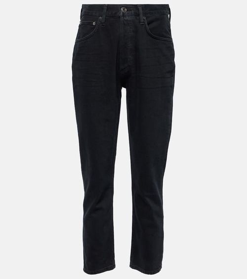 Riley Crop high-rise slim jeans