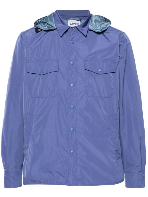 Lightweight hooded jacket - Blue