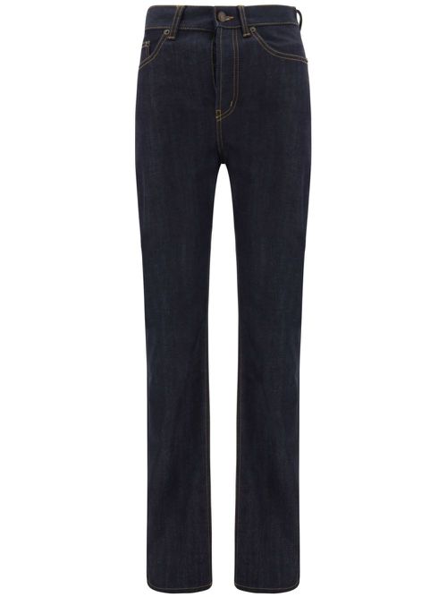 90s logo-patch jeans - Blue