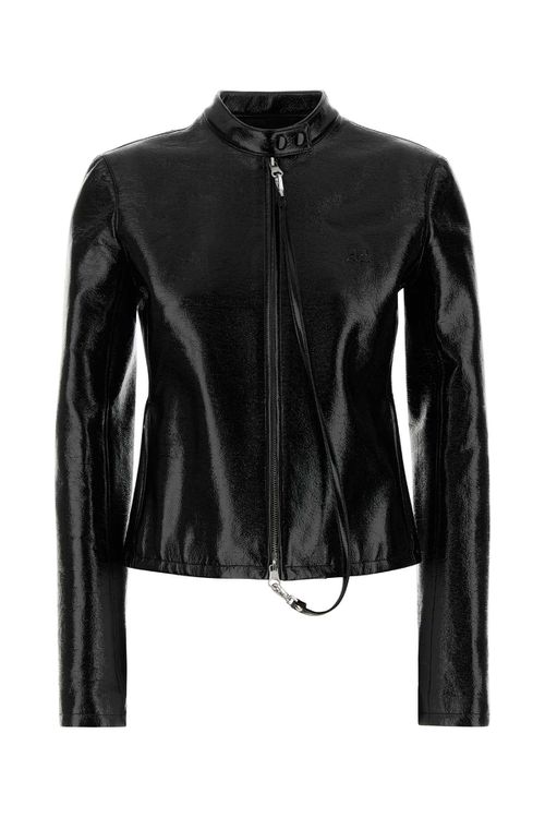 Black Stretch Vynil Jacket