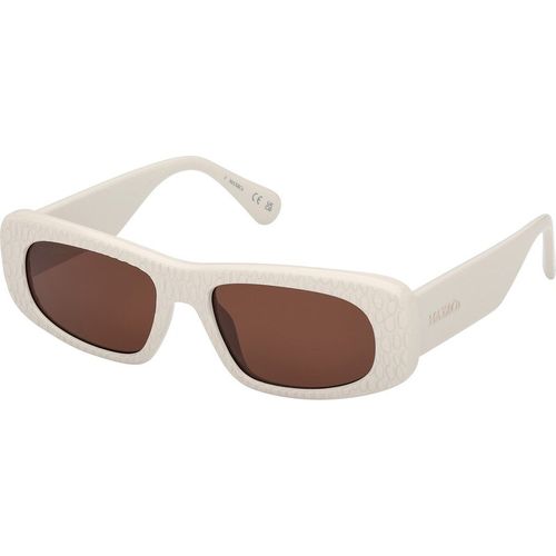 MAX&Co Mujer MAX&Co MO0142 25E Gafas de sol Inyectado Marfil Marrón Cuadrada Norma