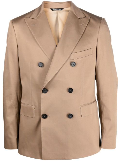 Double-breasted blazer - Brown