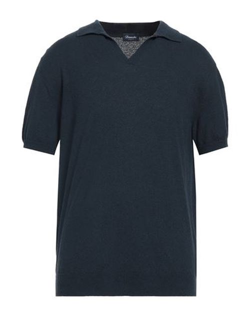 Man Polo shirt Midnight blue Size 42 Cotton, Polyamide