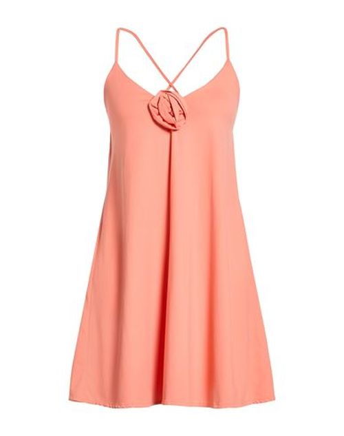 Woman Mini dress Salmon pink Size M Polyamide, Elastane