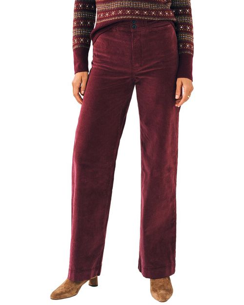 Stretch Cord Wide Leg Pant